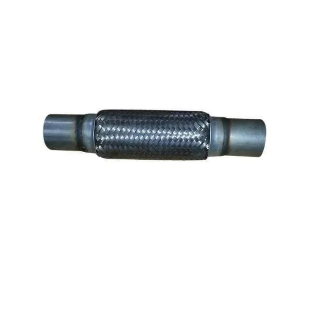 Exhaust Flex Pipe 2 x 8 with Ends Stainless Steel Double Braided